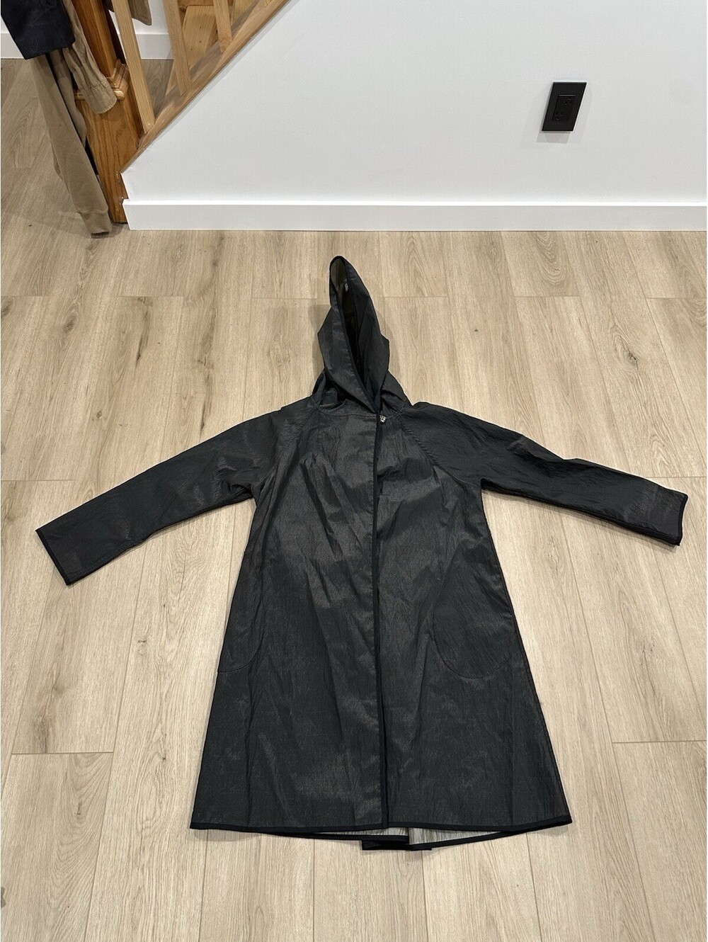 Mycra Pac Reversible Hood Rain Coat Jacket Size 1 Women’s S/M